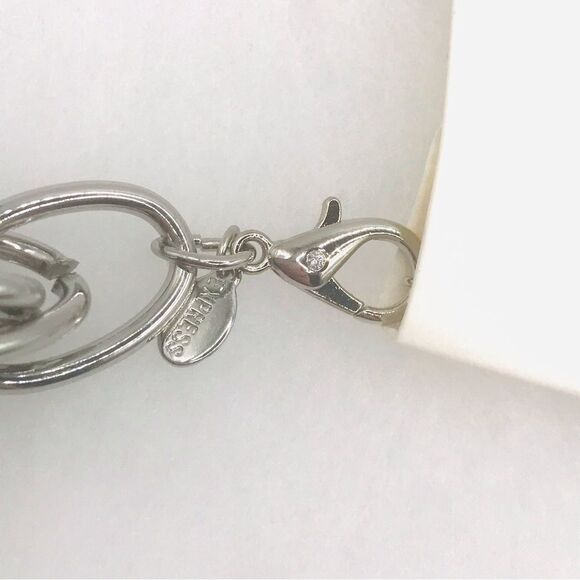 Express Silver Multi Link Chain Chunky Necklace - Picture 3 of 4